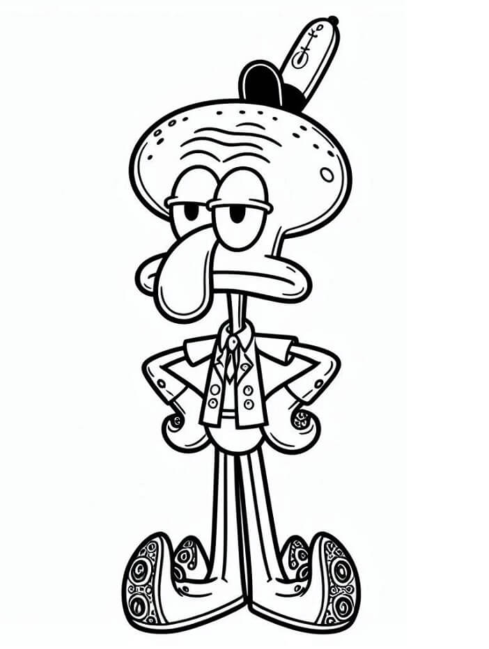 Spongebob Vymalovatelný pro Děti omalovánka