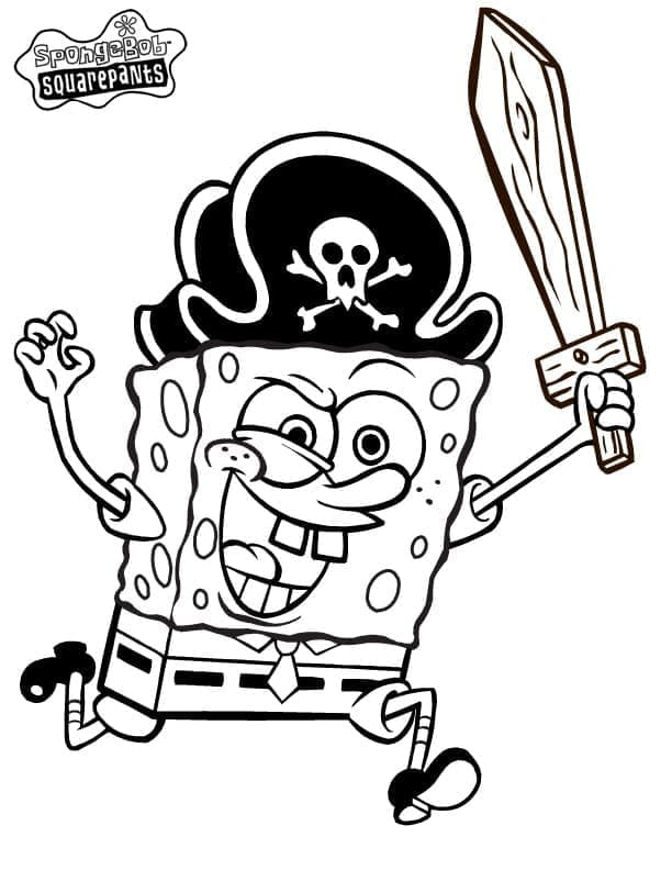 Spongebob Zdarama omalovánka