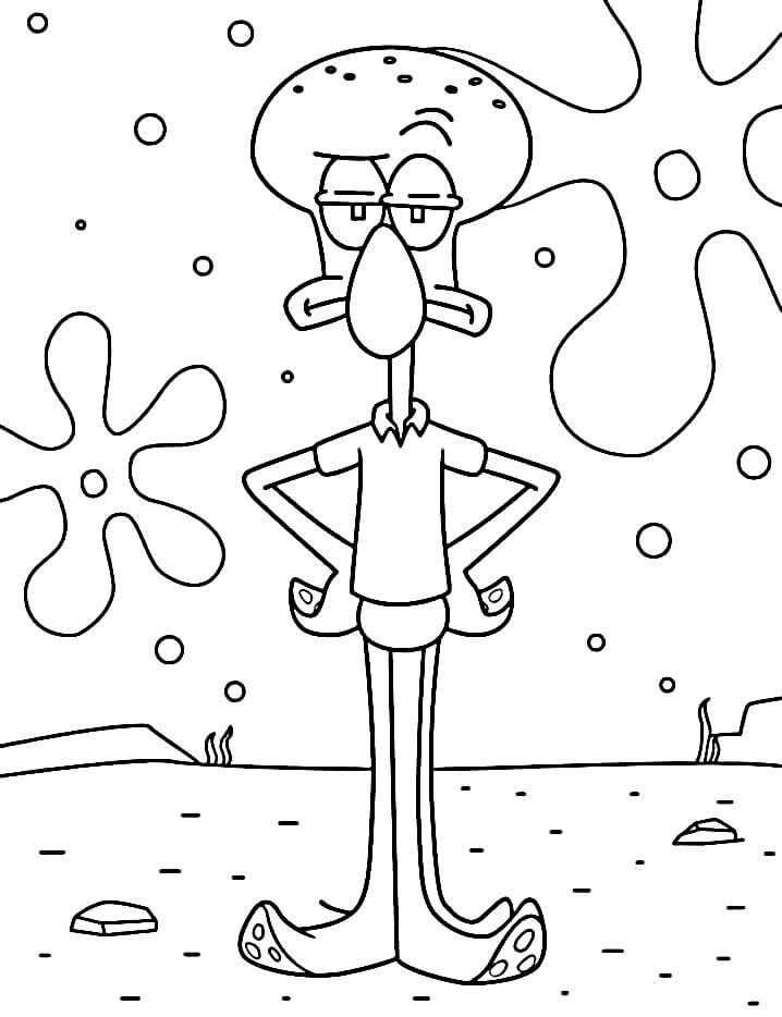 Spongebob pro 4leté Děti omalovánka