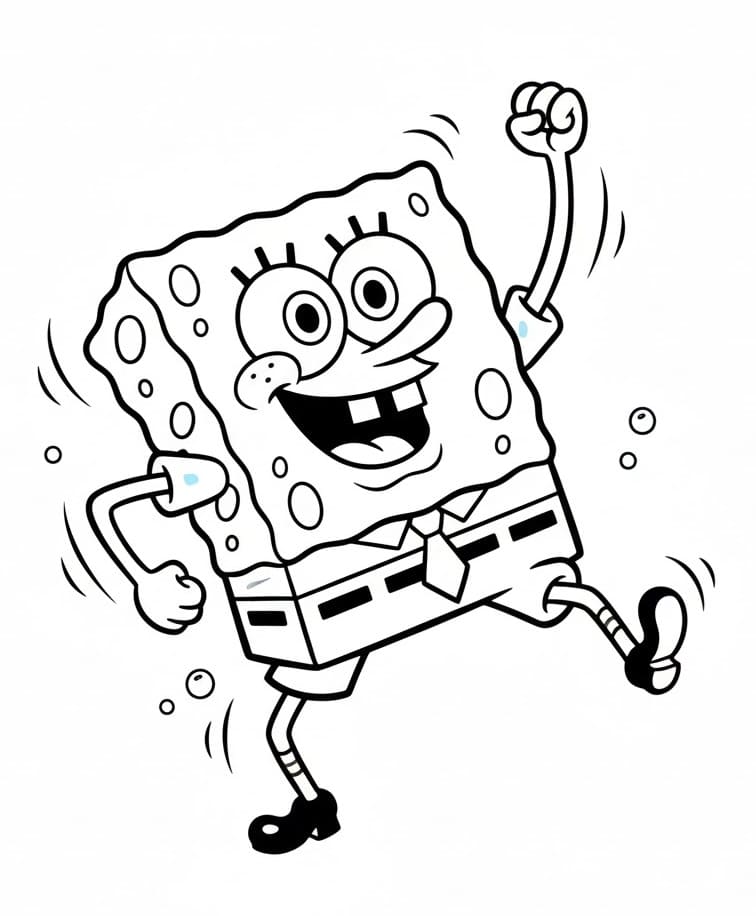 Spongebob vtipný omalovánka