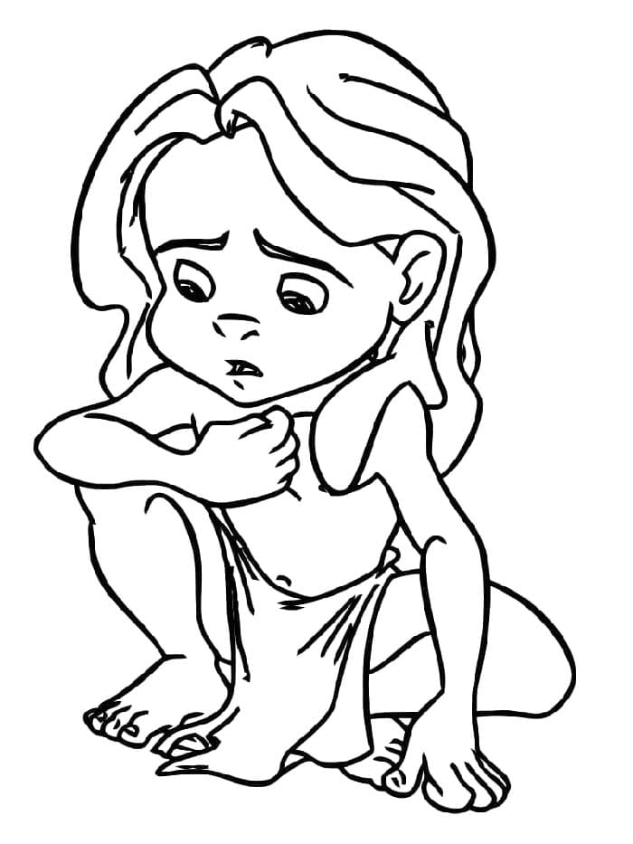 Tarzan Kreslený omalovánka