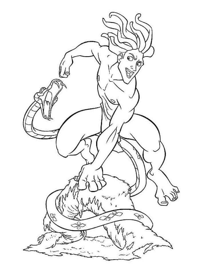 Tarzan Zdarma omalovánka