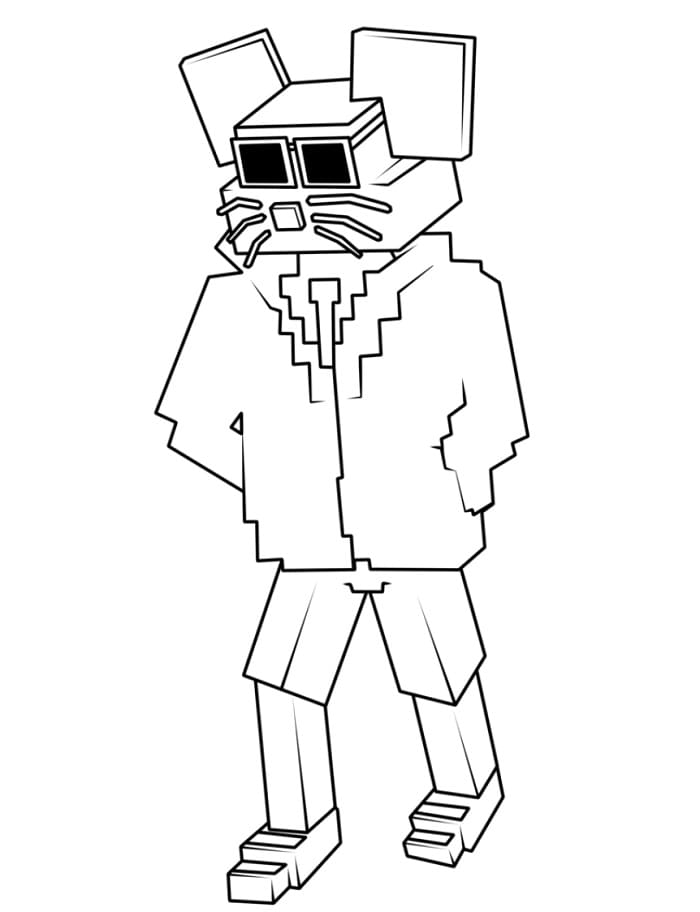 Tim Cheese Steal a Brainrot omalovánka