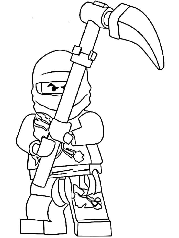 Tisk Ninjago omalovánka