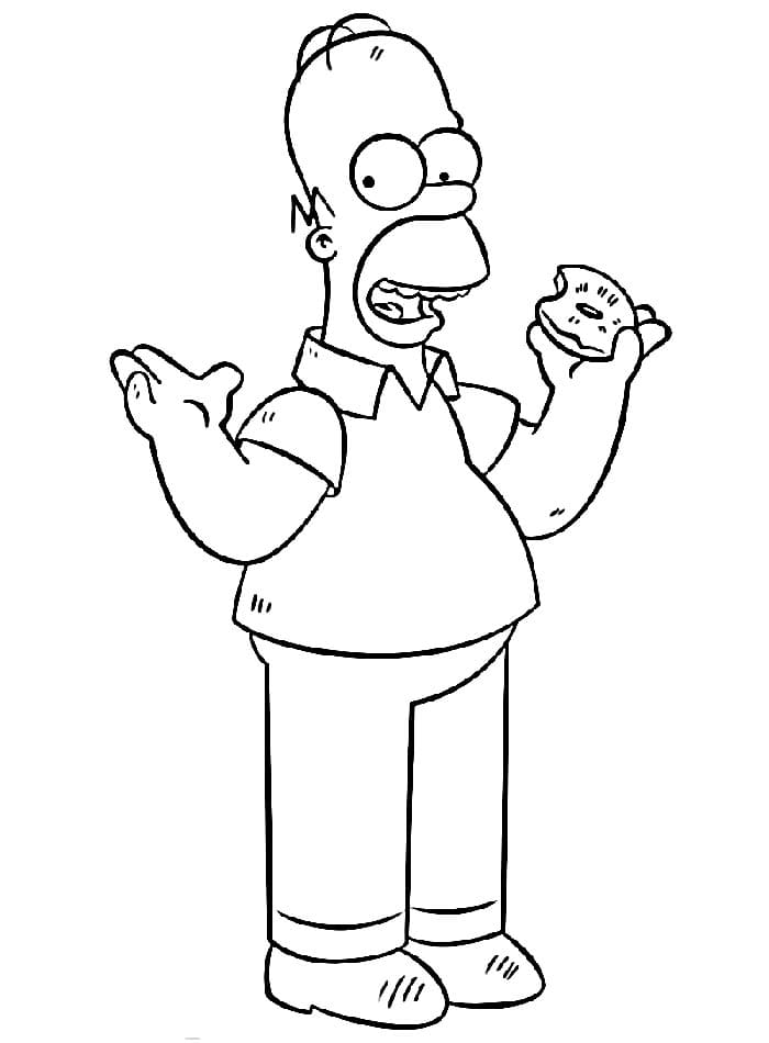 Tisknutelní Simpsonovi omalovánka