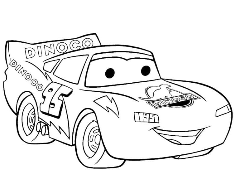 Tisknutelný Blesk McQueen omalovánka