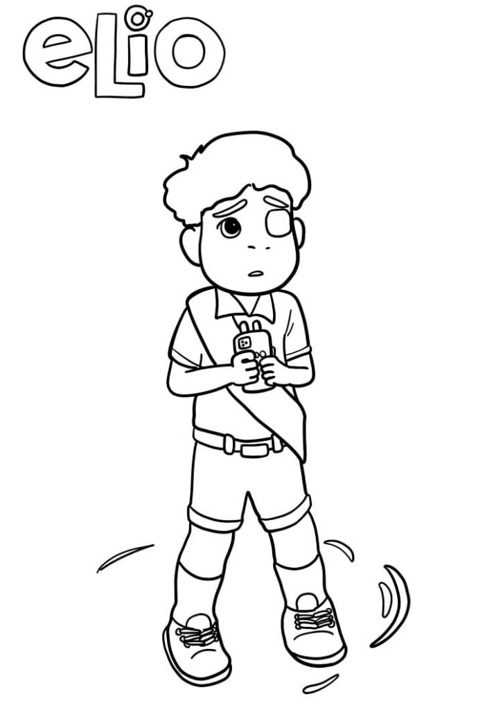 Omalovánka Tisknutelný Elio Obrázek
