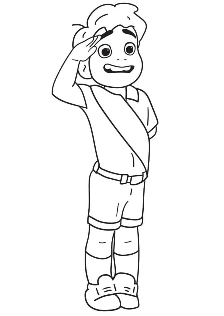 Omalovánka Tisknutelný Elio Obrázek pro Děti