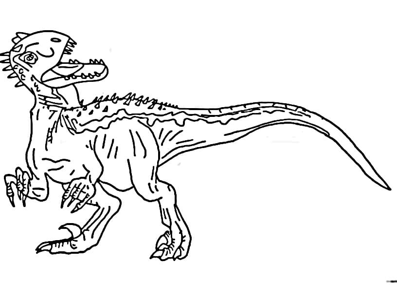 Tisknutelný Jurský Svět Obrázek pro Děti omalovánka