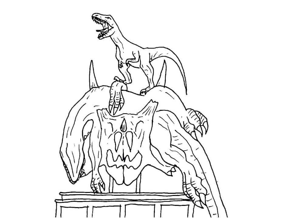 Tisknutelný Jurský Svět omalovánka