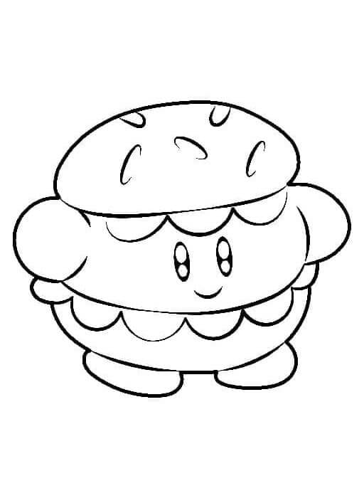 Tisknutelný Kirby Obrázek pro Děti omalovánka