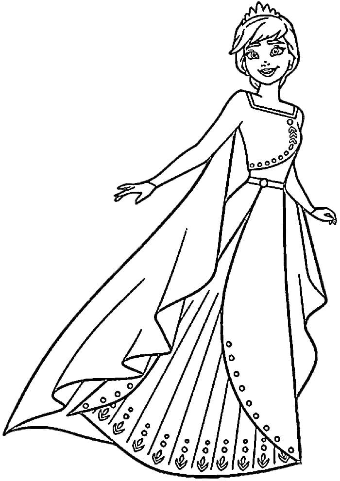 Tisknutelný Ledové království Obrázek pro Děti omalovánka