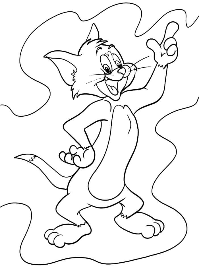 Tisknutelný Tom a Jerry omalovánka