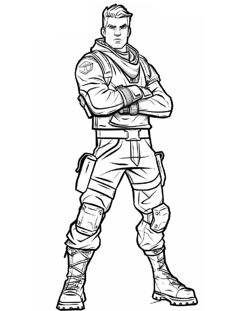 Tisknutelný Zdarma Fortnite omalovánka