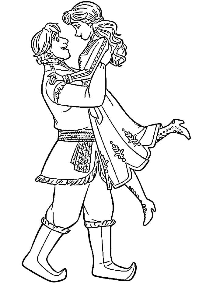 Tisknutelný Zdarma Ledové království omalovánka