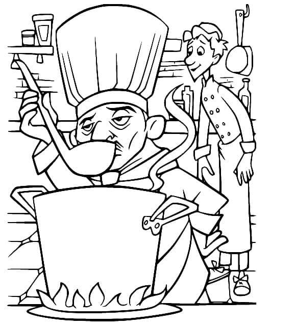 Tisknutelný Zdarma Ratatouille omalovánka