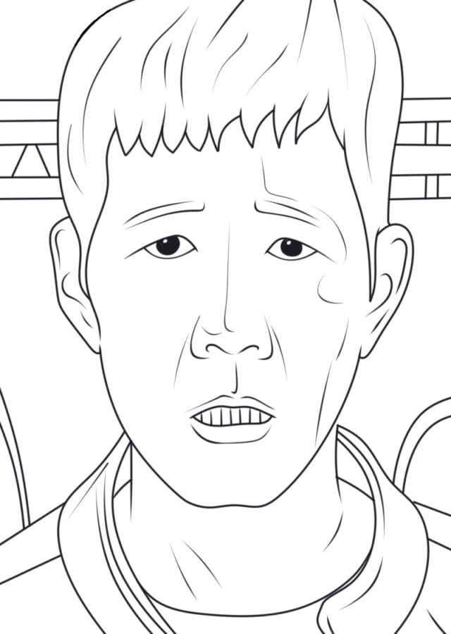 Tisknutelný Zdarma Squid Game omalovánka