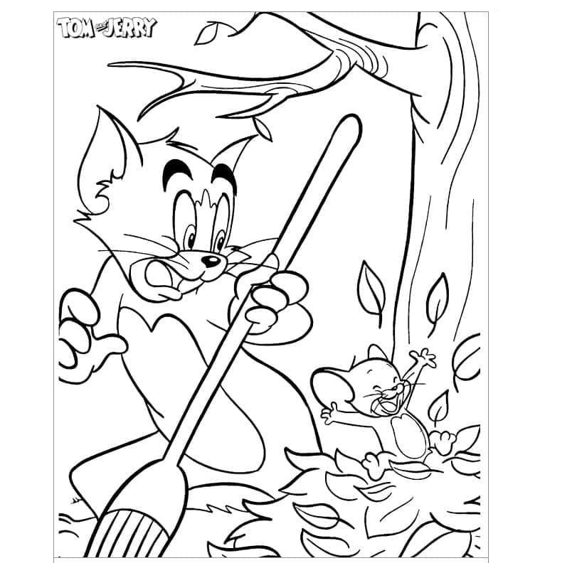 Tom a Jerry Zdarma Tisknutelný omalovánka