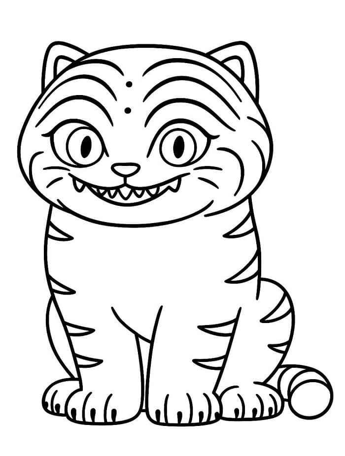 Tygr Derpy Kpop Demon Hunters omalovánka