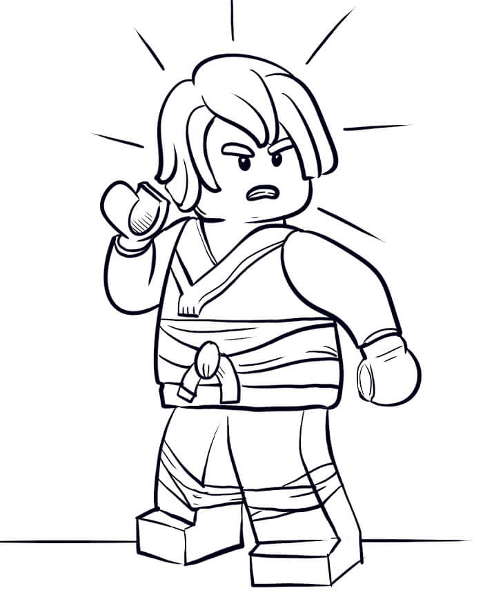 Úžasné Ninjago omalovánka