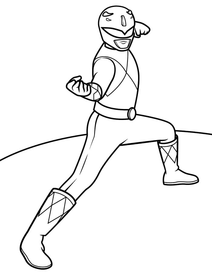 Úžasní Power Rangers omalovánka