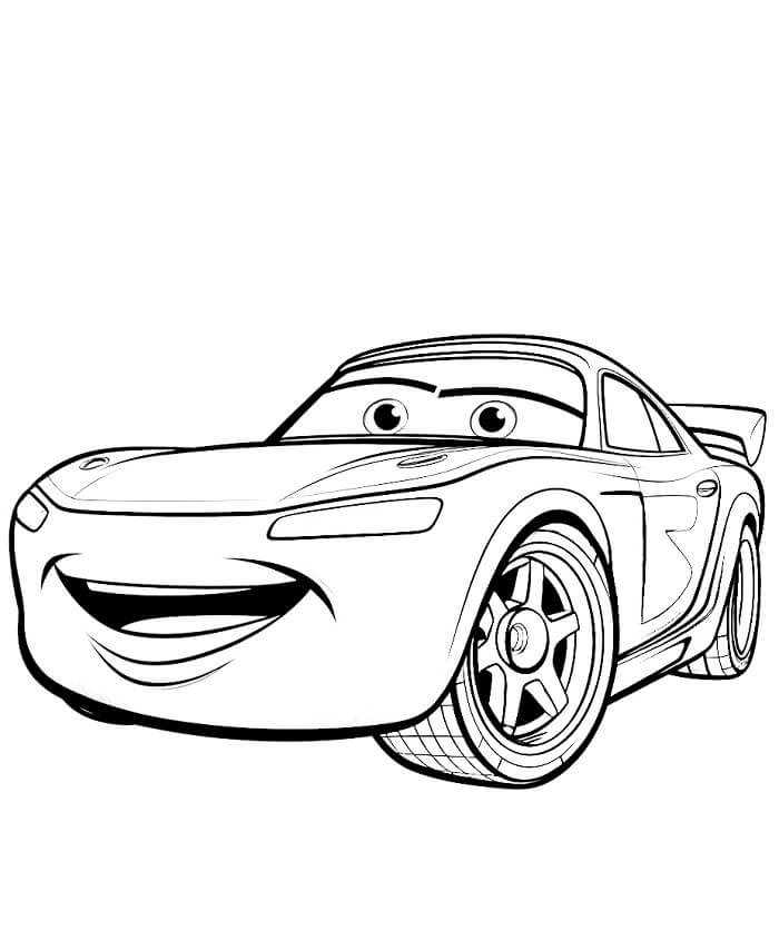 Úžasný Blesk McQueen omalovánka