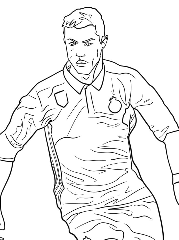 Úžasný Cristiano Ronaldo omalovánka