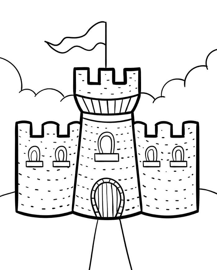 Úžasný Hrad omalovánka