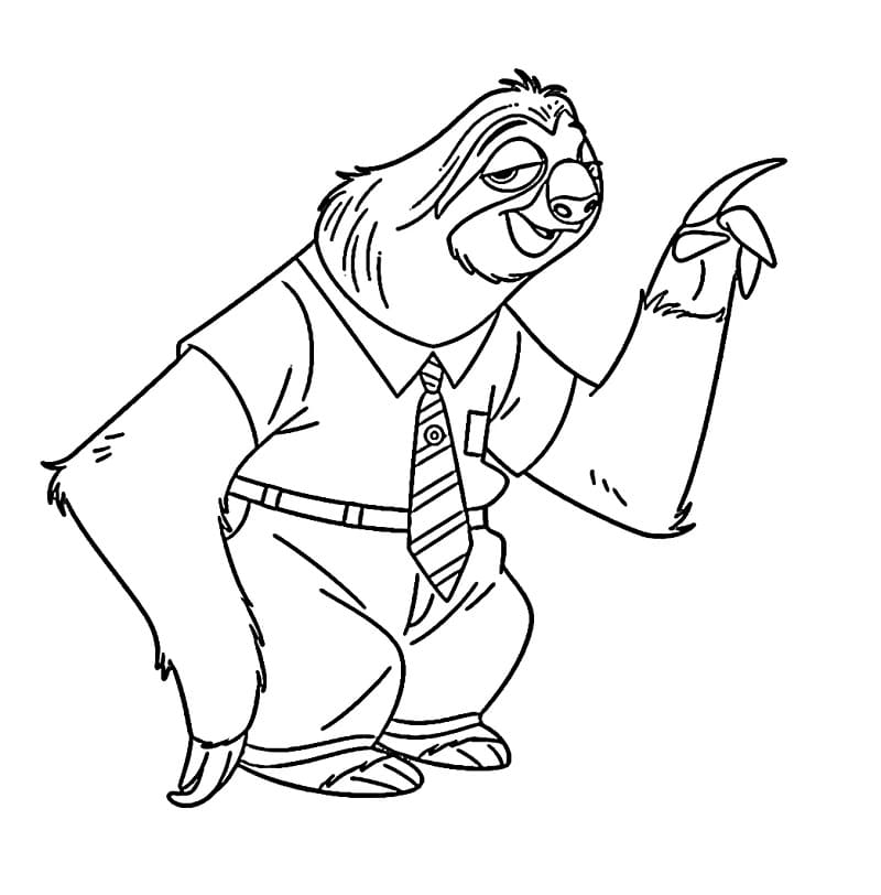 Úžasný Zootropolis omalovánka