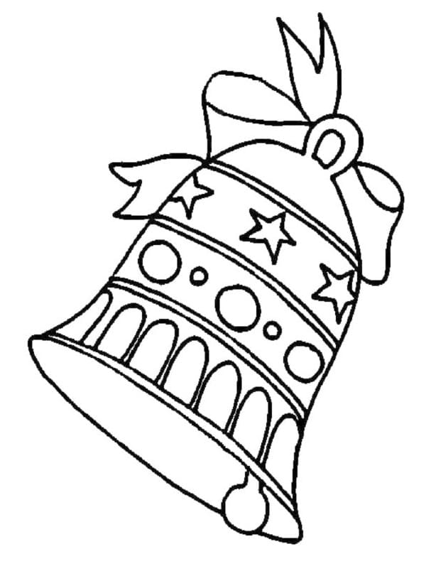 Vánoční Zvonek Gratis omalovánka