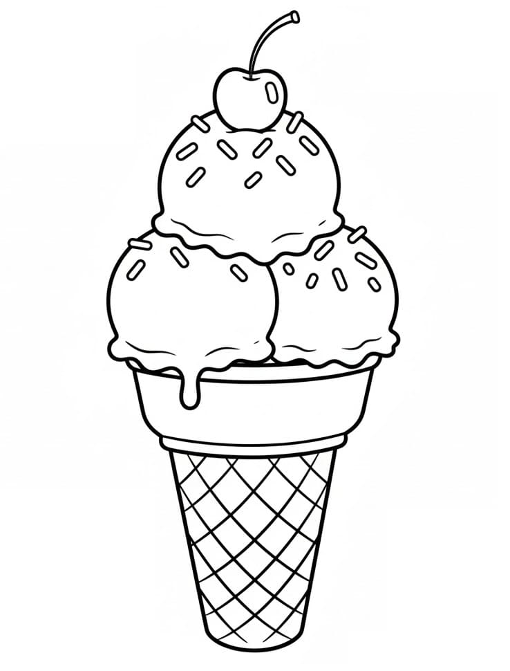 Zmrzlina omalovánky