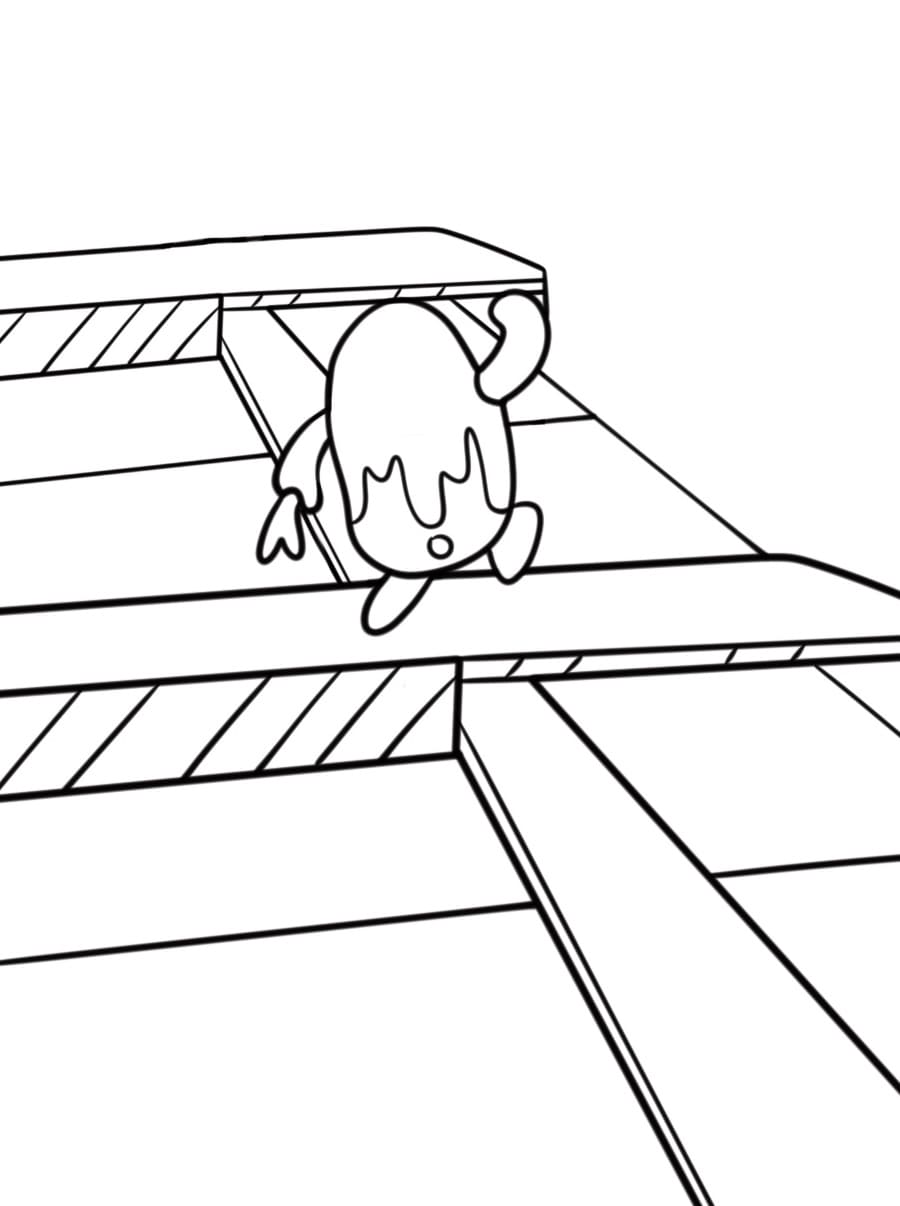 Velmi Roztomilý Fall Guys omalovánka