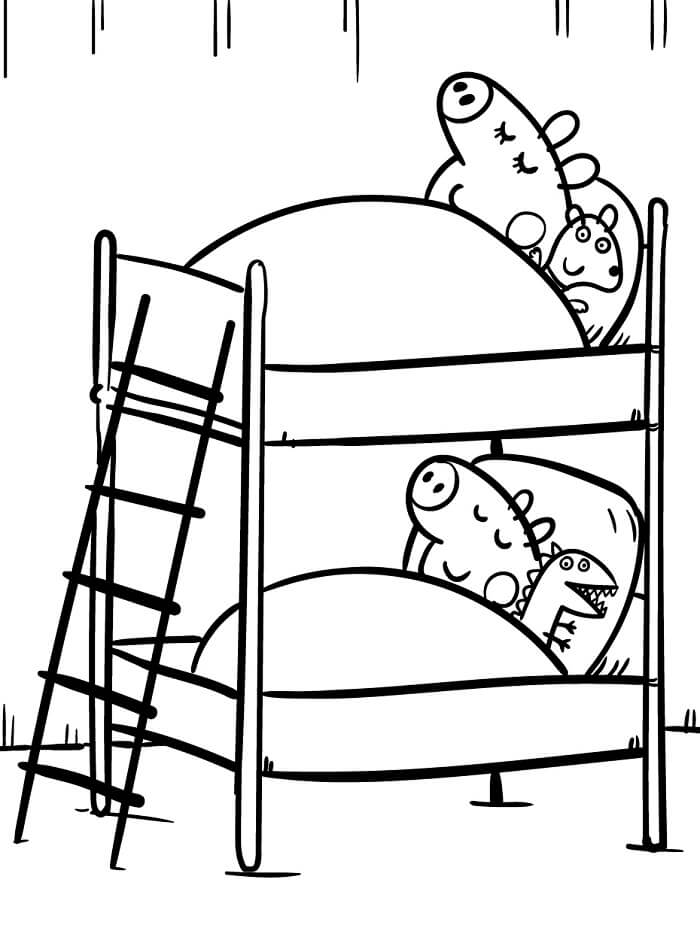 Veselá Prasátko Peppa omalovánka