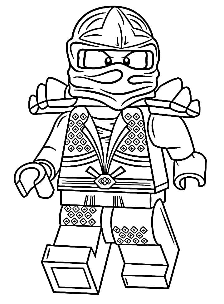 Veselé Ninjago omalovánka