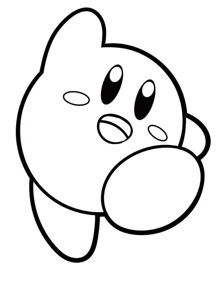 Omalovánka Vtipný Kirby