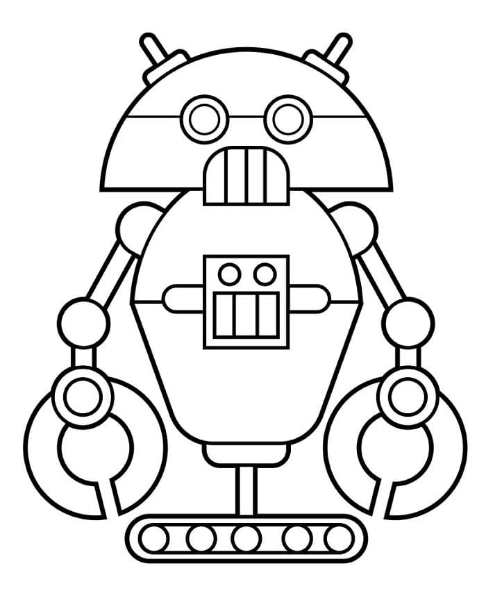 Vytisknout Robot omalovánka