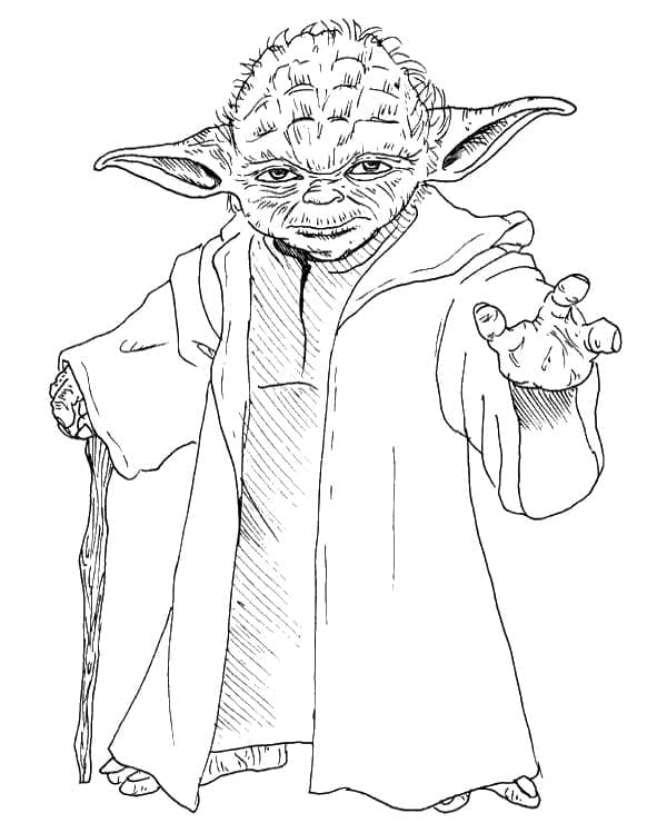Yoda Star Wars omalovánka