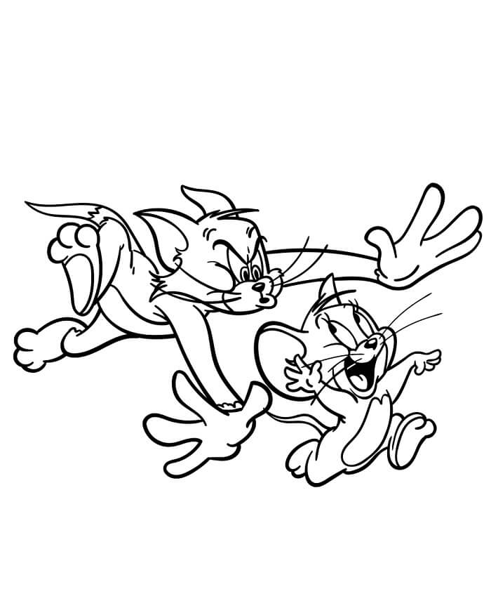 Tom a Jerry omalovánky