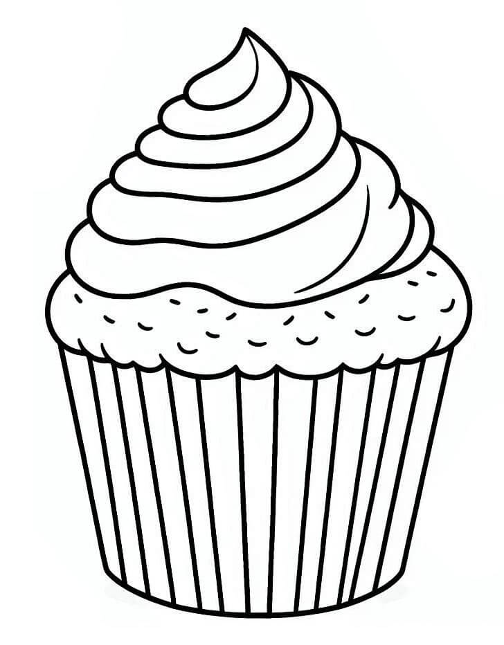 Základní Cupcake omalovánka