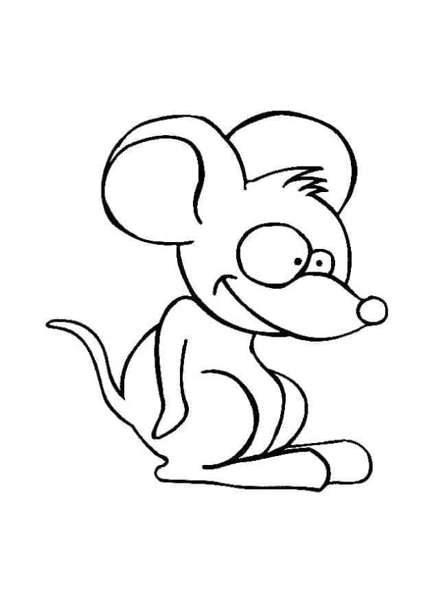 Základní Myš omalovánka