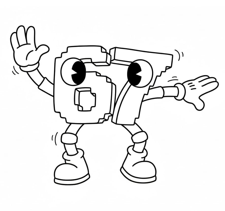 Zdarma 67 Brainrot k tisku omalovánka