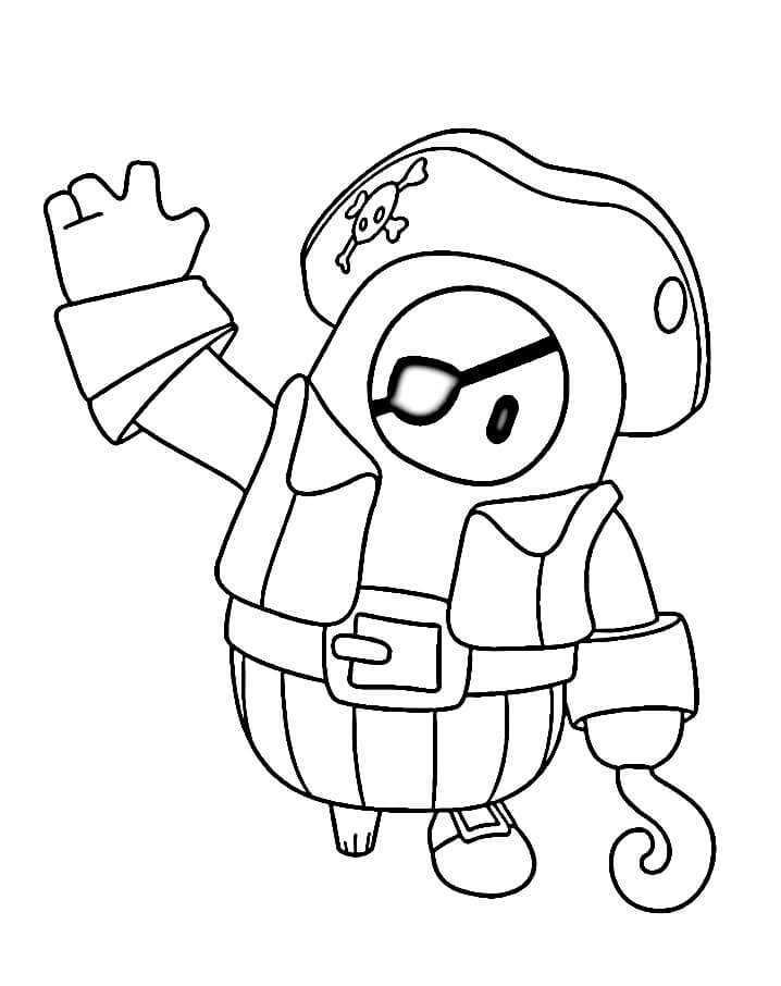 Zdarma Fall Guys Obrázek omalovánka