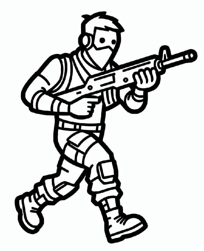 Zdarma Fortnite Tisknutelný omalovánka