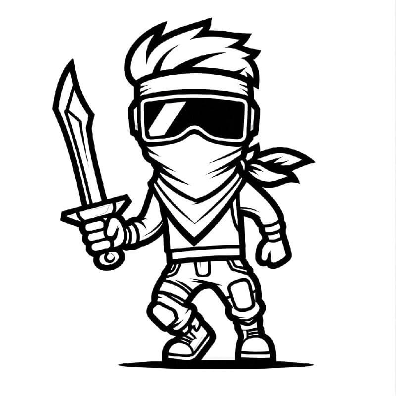 Zdarma Fortnite k Vytisknutí omalovánka