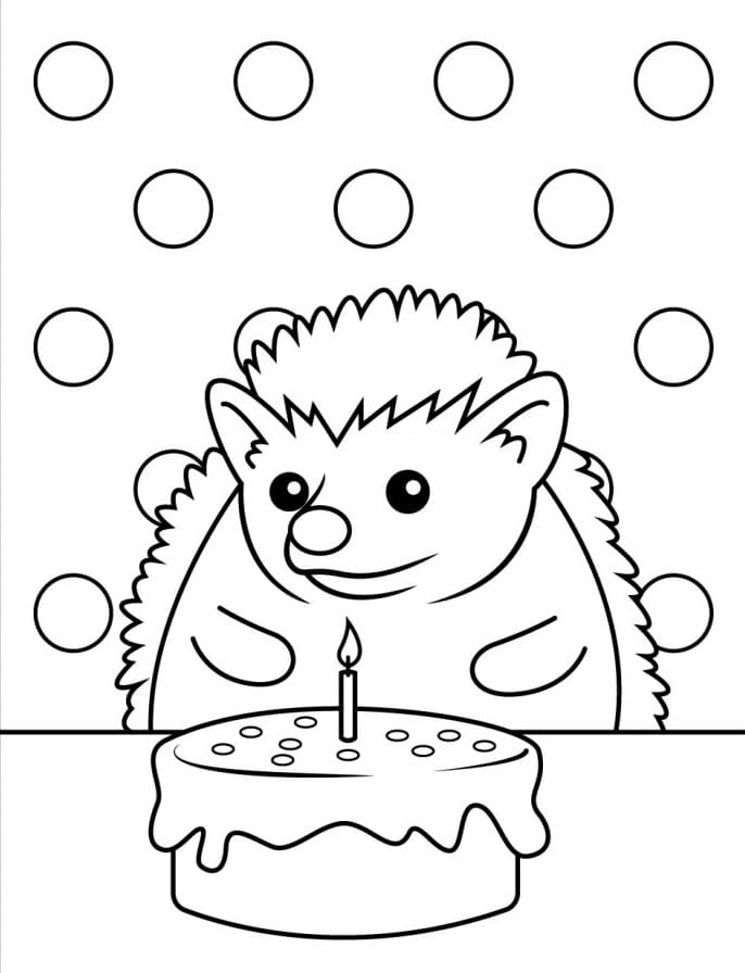 Zdarma Ježek pro Děti omalovánka