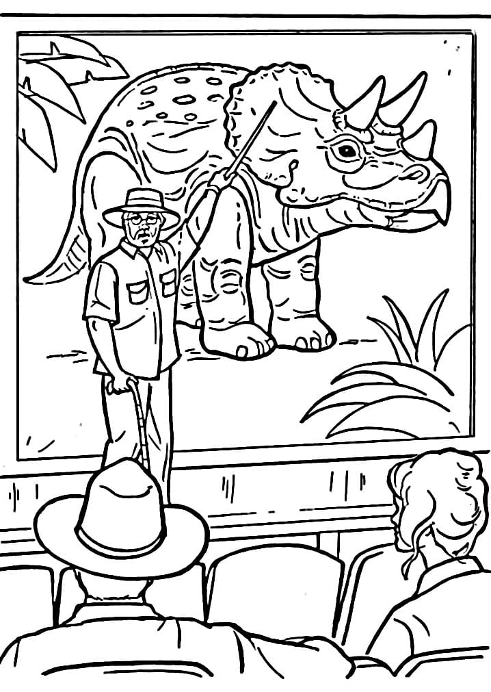 Zdarma Jurský Svět Obrázek omalovánka