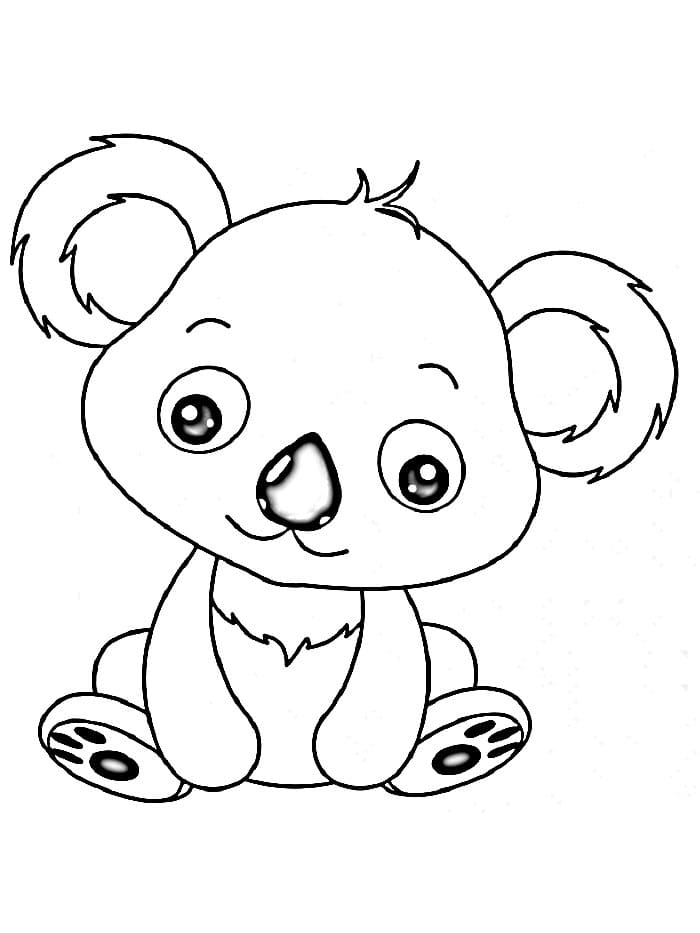 Zdarma Koala pro Děti omalovánka