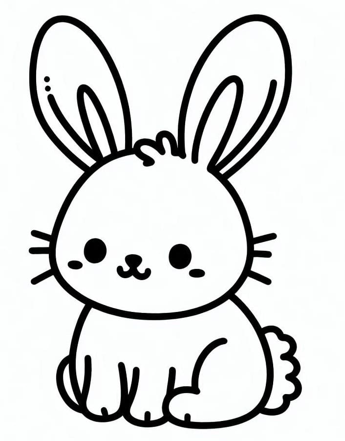 Zdarma Králík omalovánka