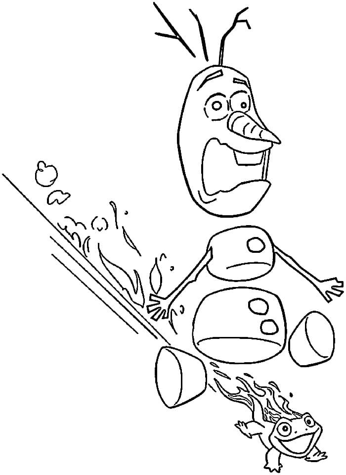 Zdarma Ledové království Tisknutelný omalovánka