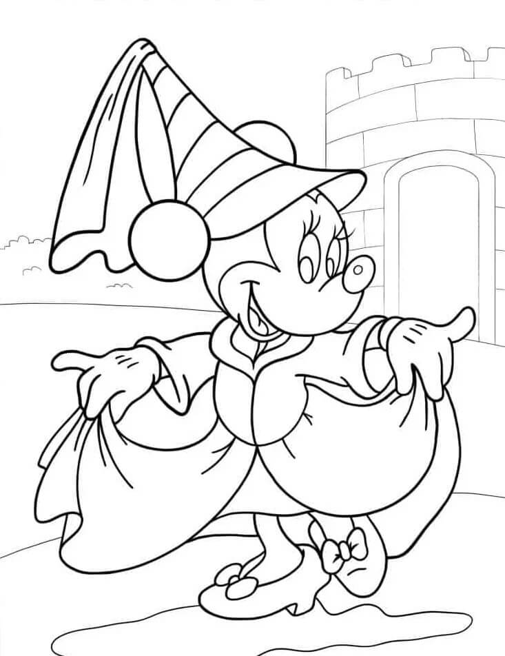 Minnie Mouse omalovánky